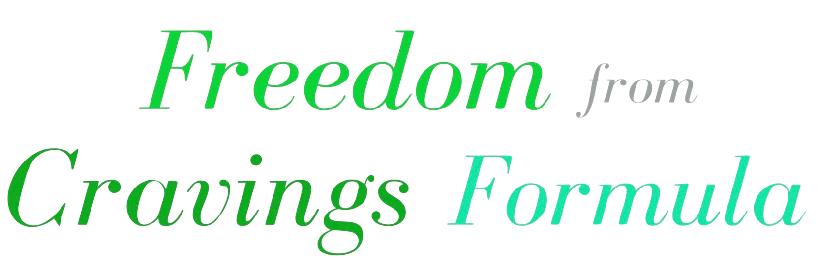 Freedom from Cravings Formula